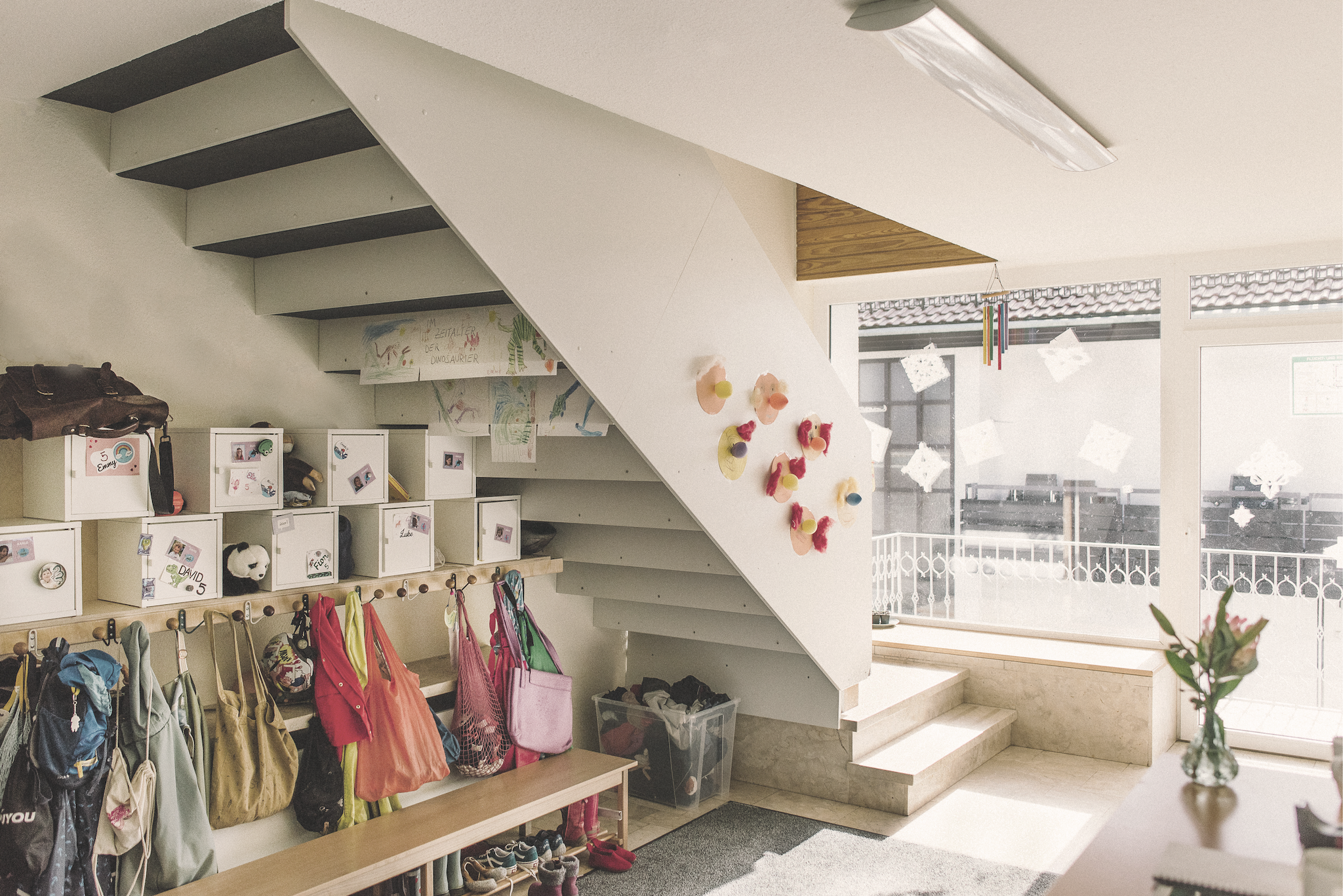 Umkleidebereich der Seeräuber - Kita Bad Cannstatt